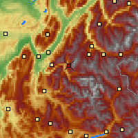 Nearby Forecast Locations - L’Alpe d’Huez - Carte