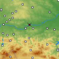 Nearby Forecast Locations - Cracovie - Carte