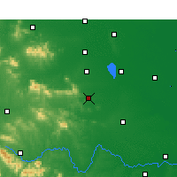 Nearby Forecast Locations - Xian de Queshan - Carte