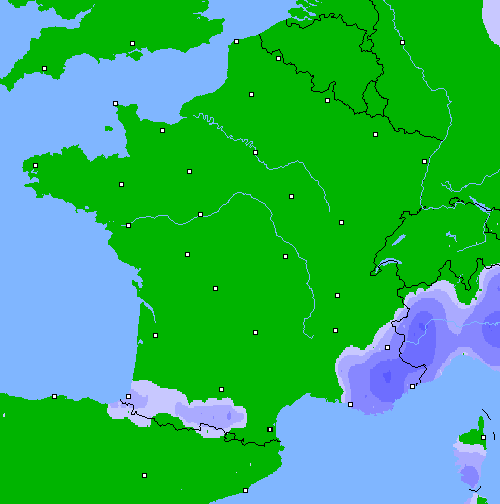 Précipitations (24 h) France