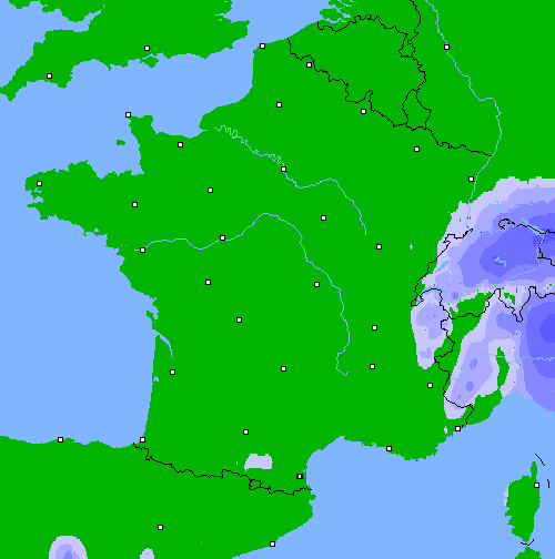 Précipitations (24 h) France