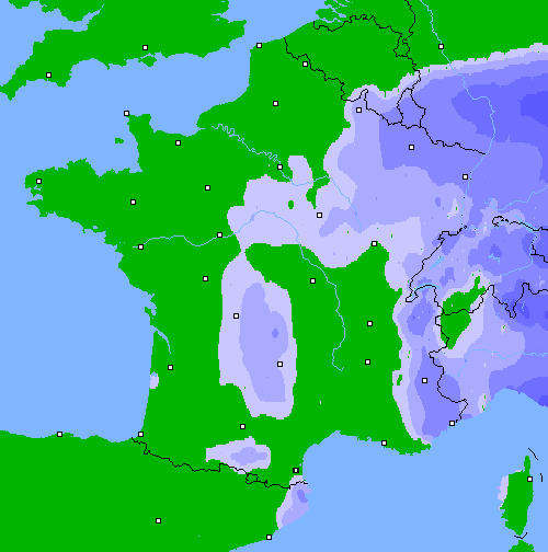 Précipitations (24 h) France