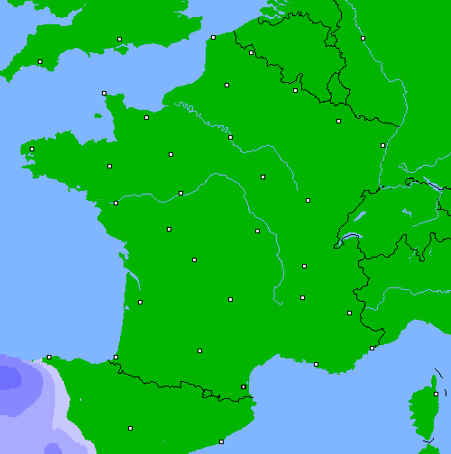 Pr&eacute;cipitations (24 h) France