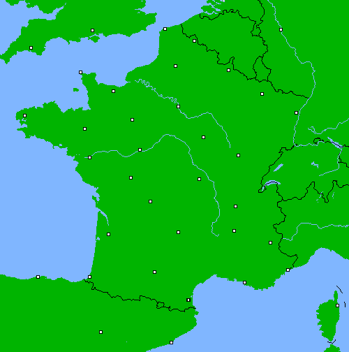 Pr&eacute;cipitations (24 h) France